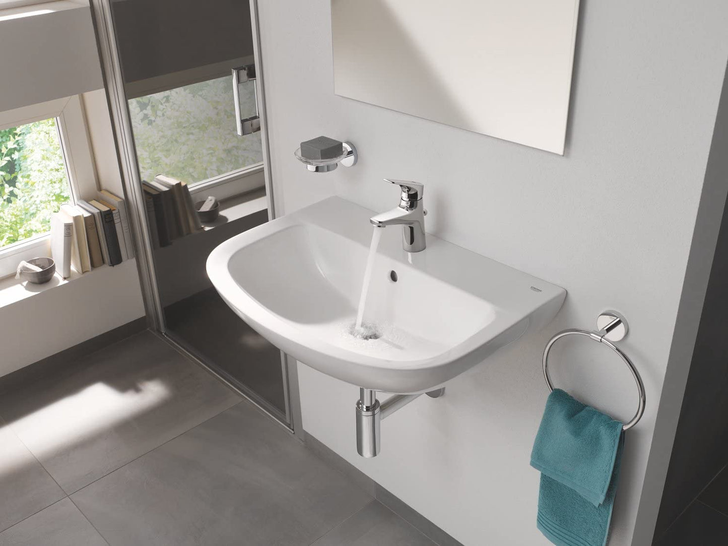Grohe BAU Ceramic | Bathroom Ceramicí«Ì_Ì_ÌÎ̝ÌÎ̥ Washbasiní«ÌÎ_65í«ÌÎ_cm + Grohe Drain Trap