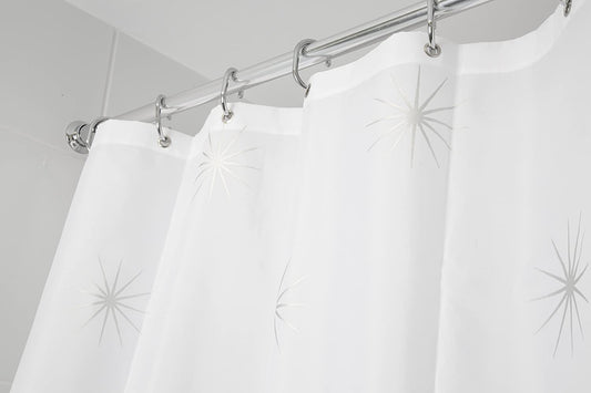 Croydex Stellar Water-Resistant Textile Shower Curtain