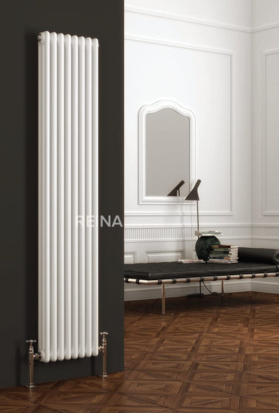 Reina Colona 2 Column White Designer Radiator | 1800 x 290 | 2/C186