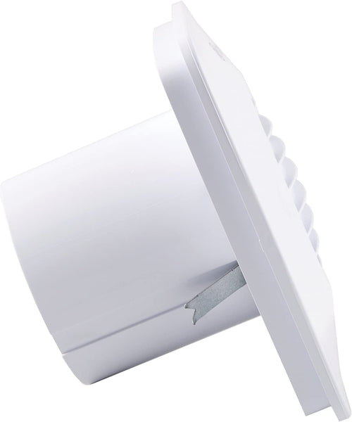 Xpelair DX100S 4-Inch Standard Square Bathroom Fan with Wall Kit