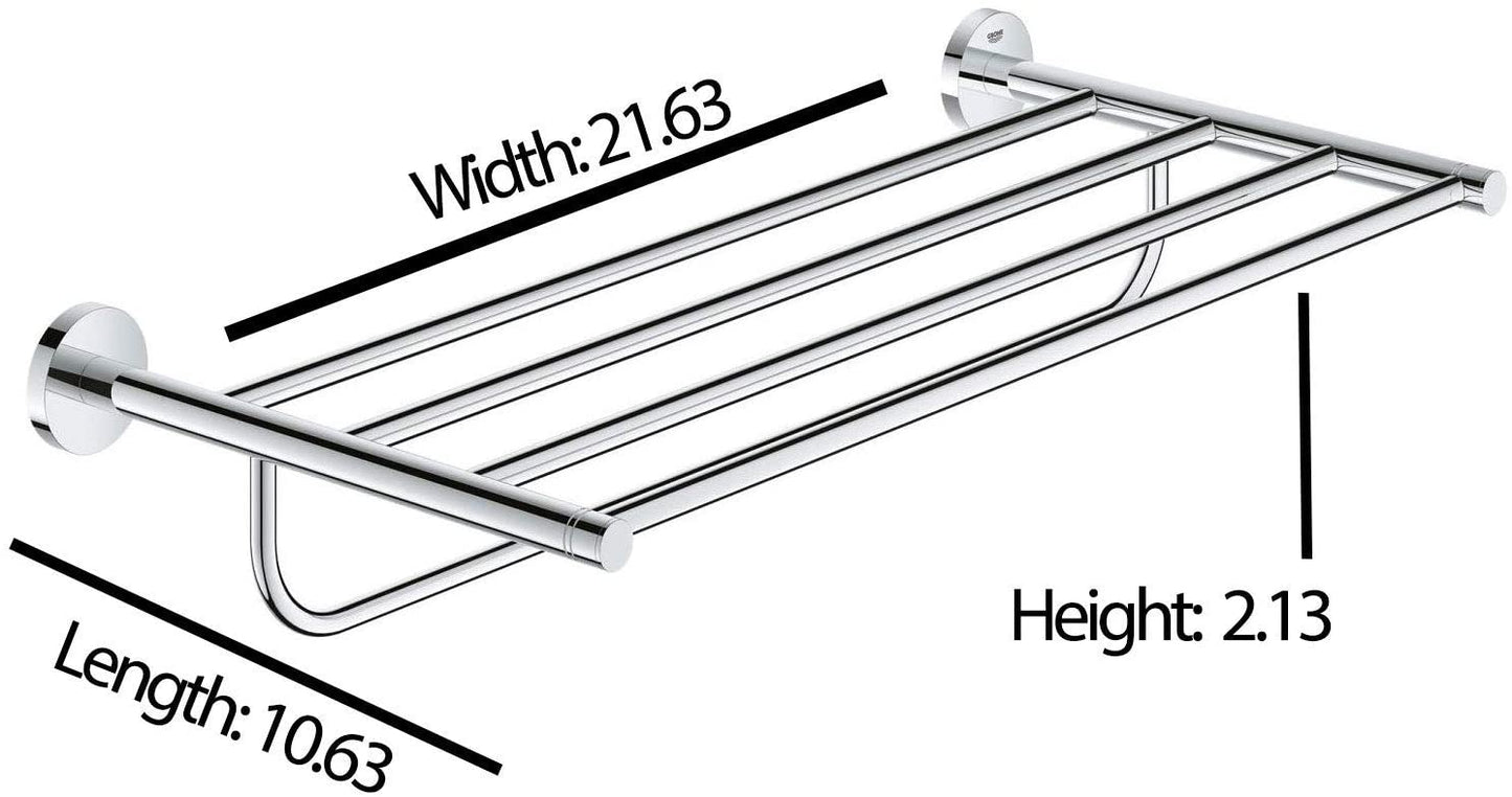 GROHE 40800001 Essentials Towel Rail, Silver