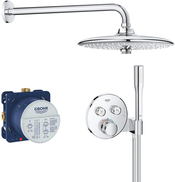 Grohe Grohtherm SmartControl thermostat with shut-off valve