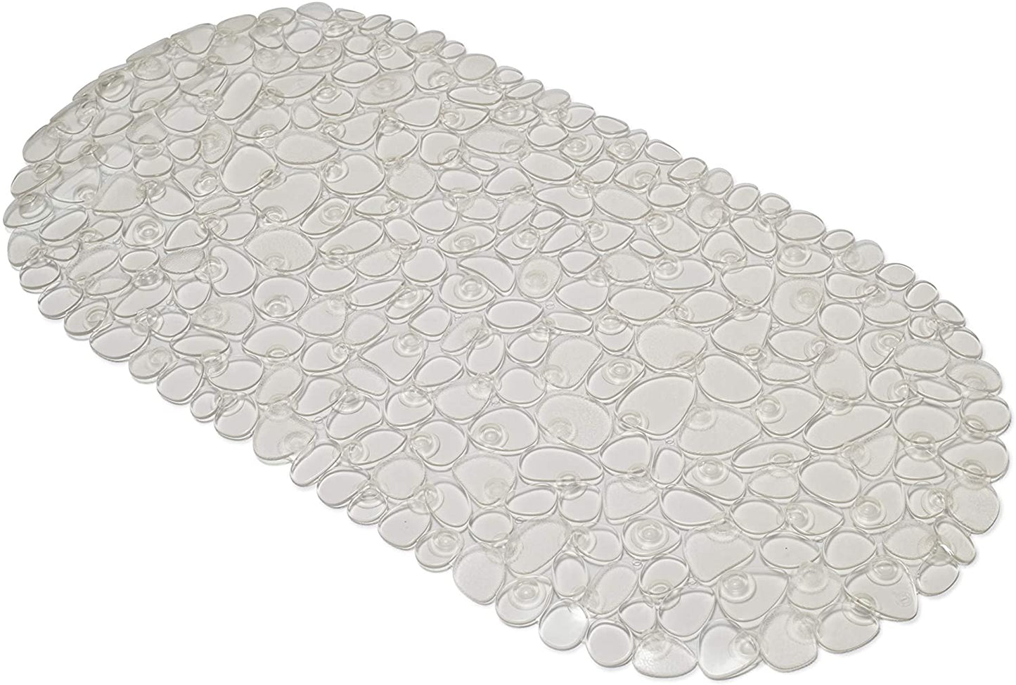 Croydex Pebbles Non- Phthalate PVC Bath Mat, Clear, 700 x 350mm