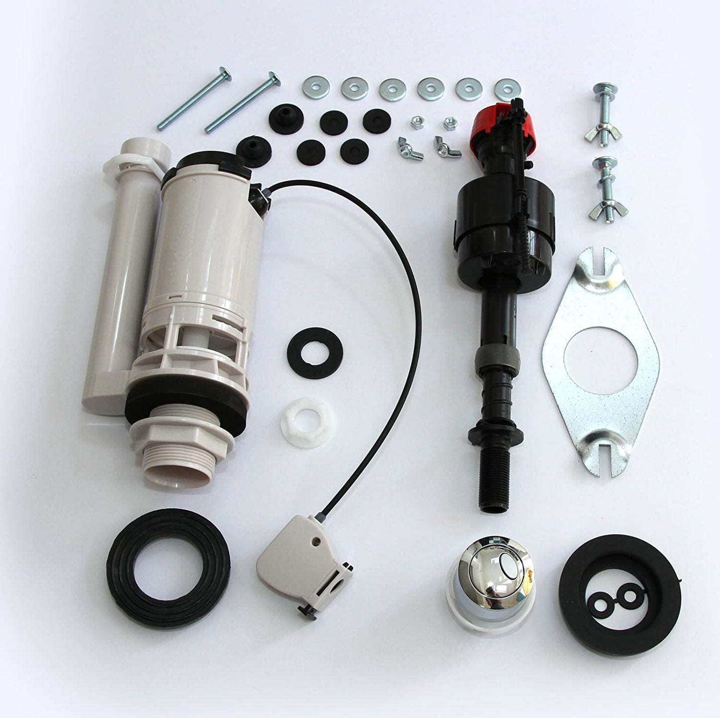 Fluidmaster PROCP001 Universal Cistern Repair Pack Toilet Flush Inlet Outlet Repair Kit DIY Toilet Upgrade for Water Saving Plus Quieter Operation