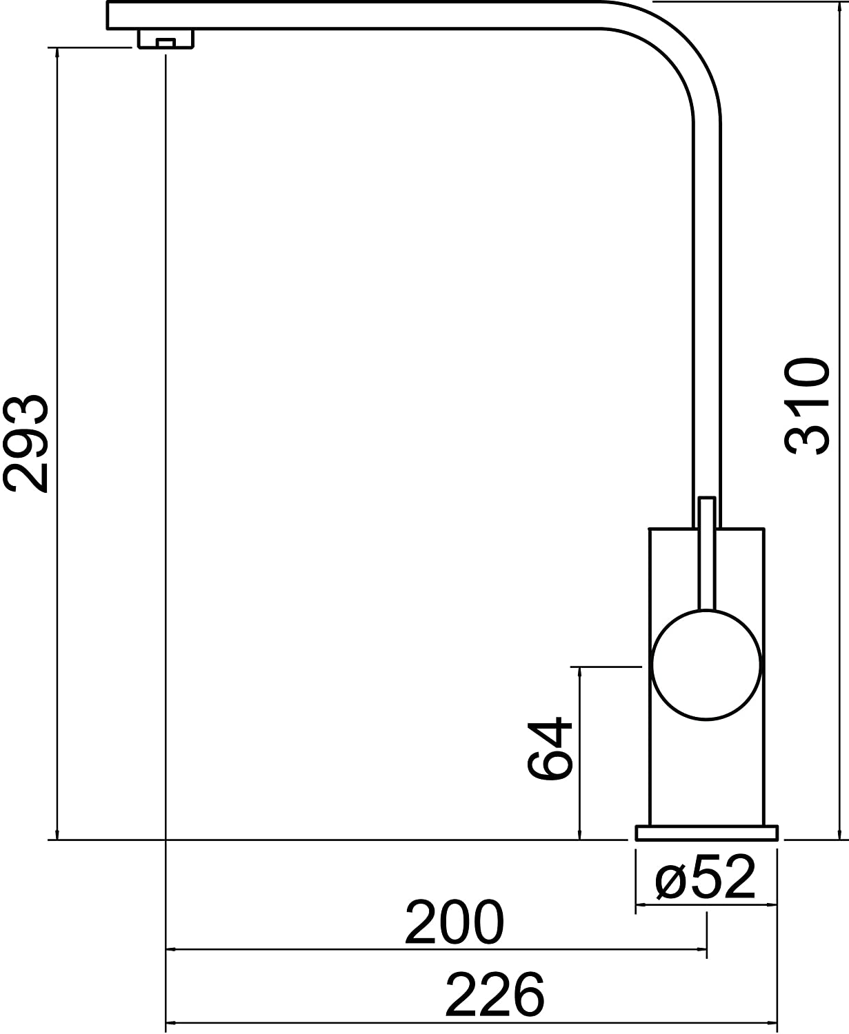 Trisen Flato TK014 Single Lever Sink Mixer
