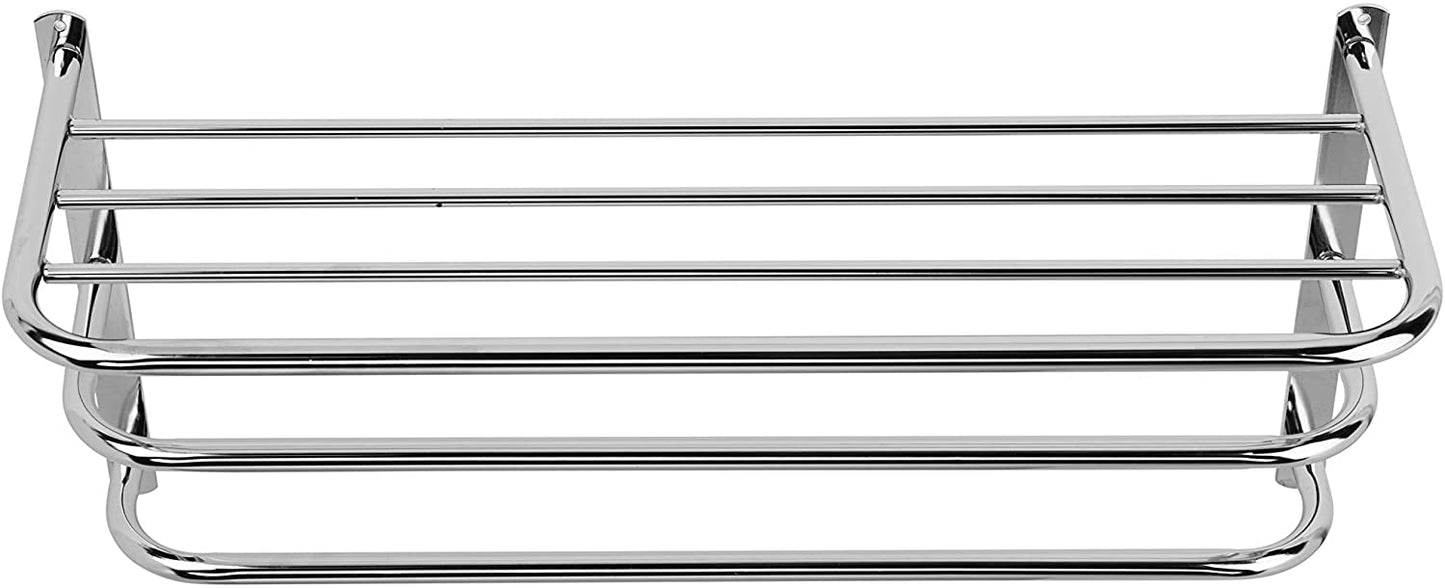Croydex Chrome Plated Mild Steel Wall Mounted Towel Rack and Additional Rails