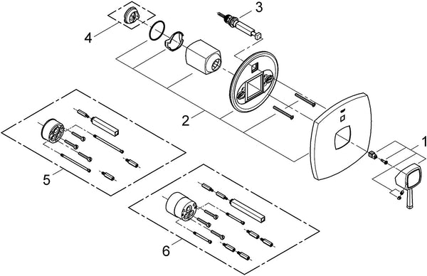 GROHE 19932000 Grandera Single-Lever Trim