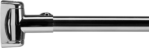 Croydex Stainless Steel Premium Extendable Telescopic Curved Rod, 1080 - 1850mm