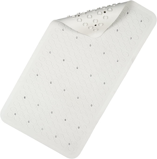 Croydex Raised Oval Bath Mat, Rubber, Aqua_P