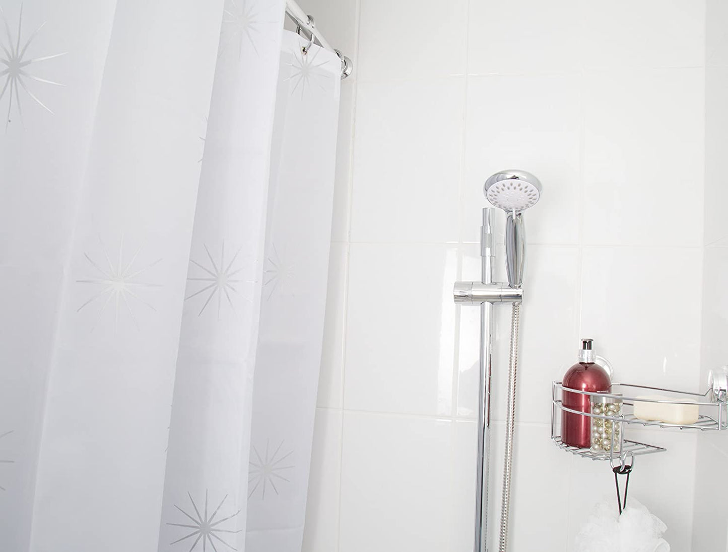 Croydex Stellar Water-Resistant Textile Shower Curtain