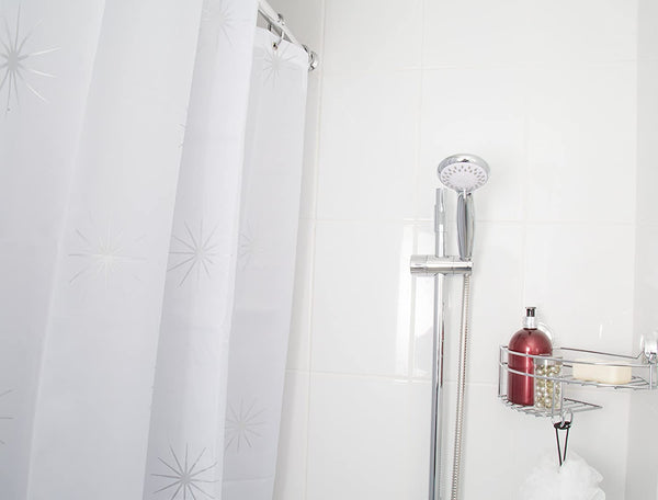 Croydex Stellar Water-Resistant Textile Shower Curtain