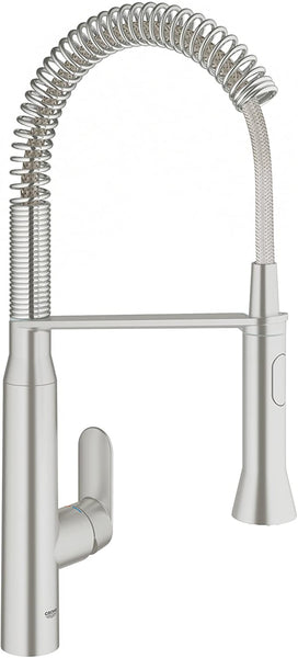 GROHE 30311DC0 Single-Lever Essence Kitchen Tap with Electronic Foot Control - Stainless Steel