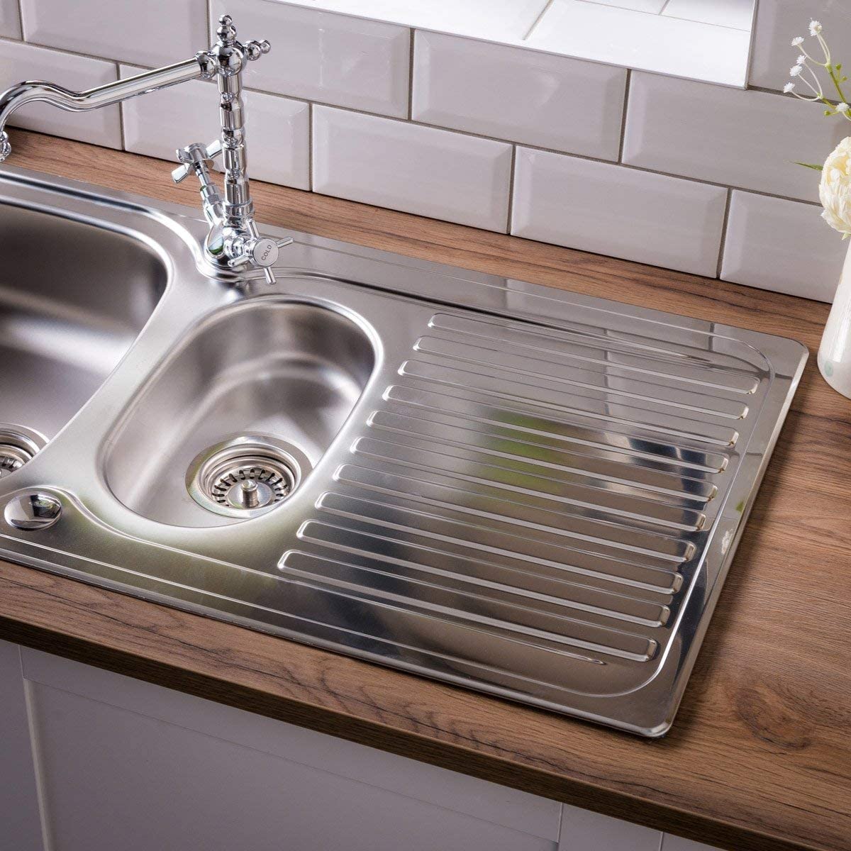 Leisure LR9502í«ÌÎ_Top-Mount Kitchen Sink Rectangular Stainless Steel Sinkí«Ì_Ì_ÌÎ̝ÌÎ̥í«ÌÎ_Kitchen Sinks (Top-Mount Kitchen Sink, Rectangular, Stainless Steel, Stainless Steel, 1.5í«ÌÎ_Bowls, Rectangular)