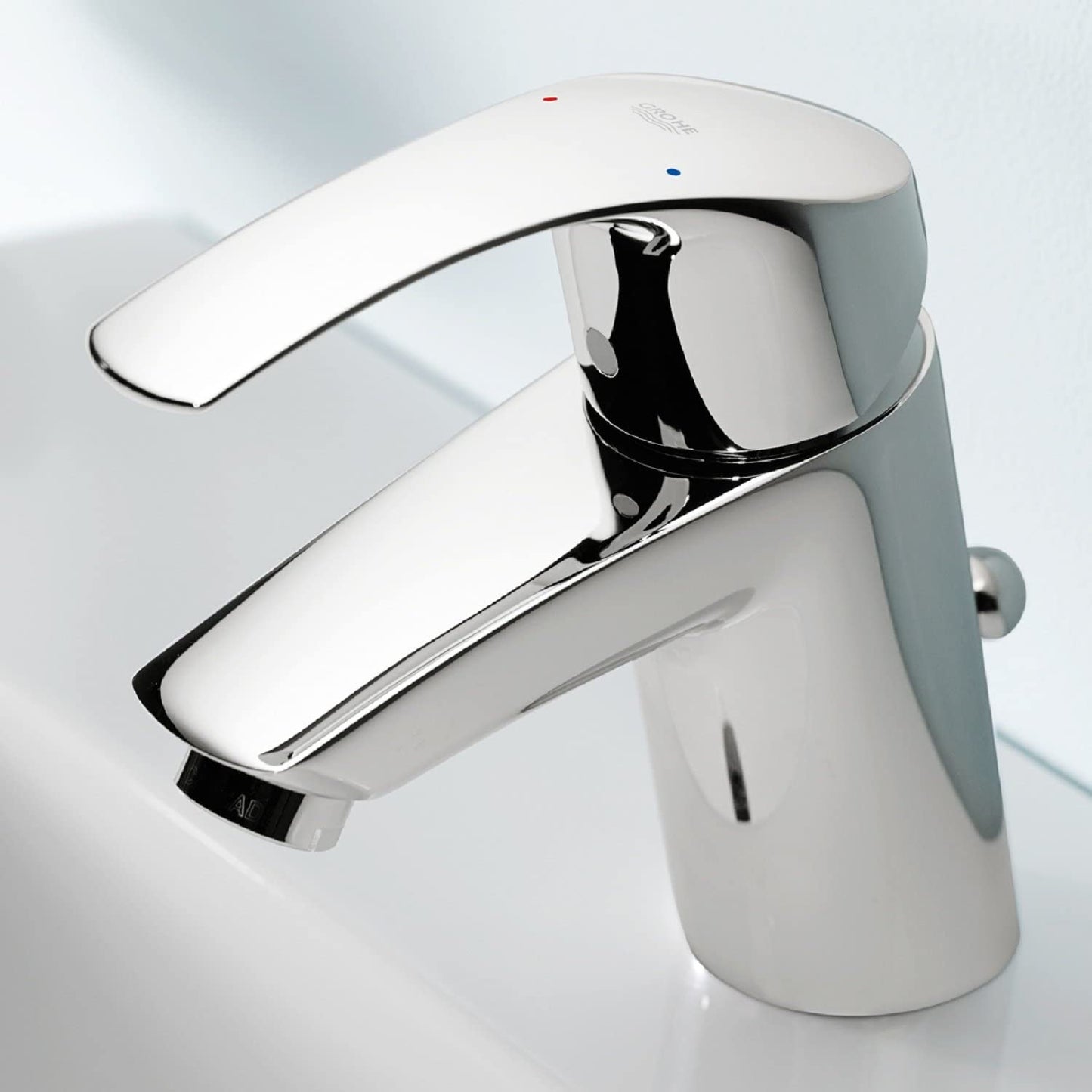 GROHE 33265002 Eurosmart Basin Tap with Pop-Up Waste Set_P