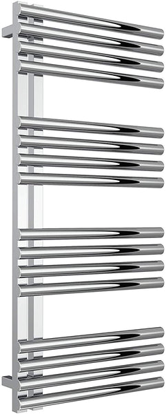Reina Adora Polished Stainless Steel Designer Heated Towel Rail 1106mm x 500mm Central Heating