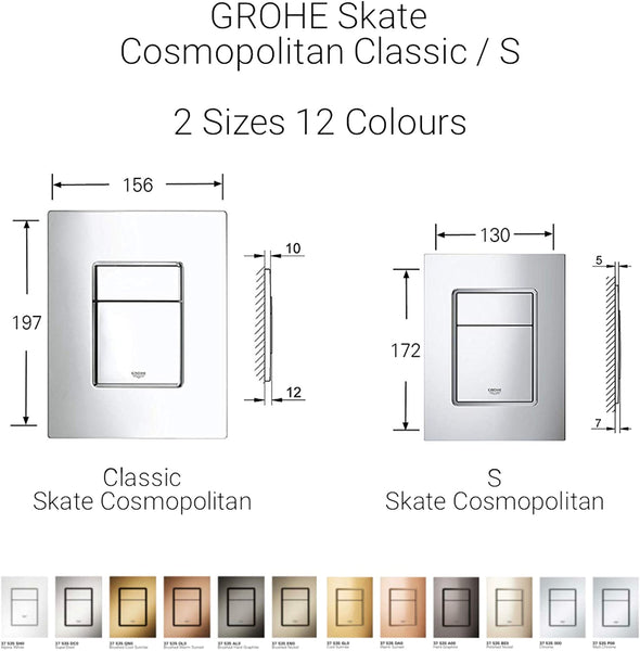GROHE 38732000 | Skate Cosmopolitan WC Wall Plate