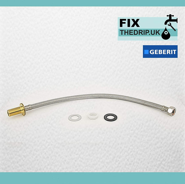 Geberit 261.358.00.1 Stainless steel connection hose 3/8 inch Duofix