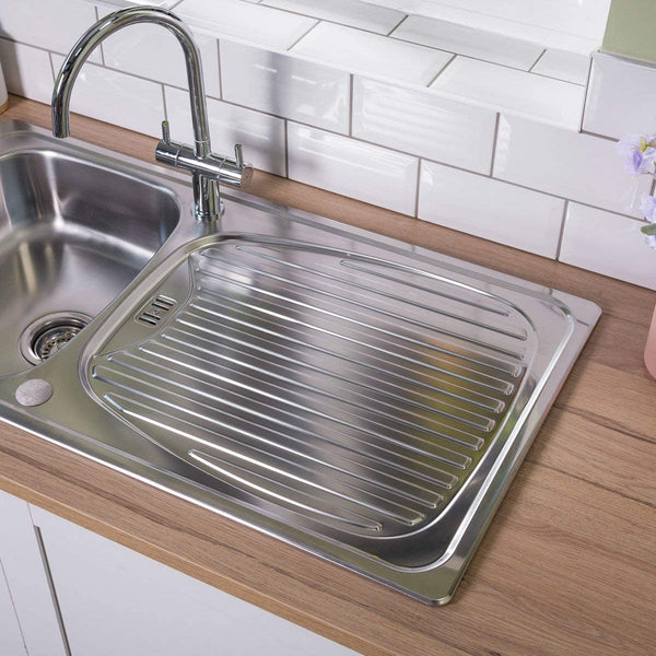Leisure EL9501í«ÌÎ_Top-Mount Kitchen Sink Rectangular Stainless Steel Sinkí«Ì_Ì_ÌÎ̝ÌÎ̥í«ÌÎ_Kitchen Sinks (Top-Mount Kitchen Sink, Rectangular, Stainless Steel, Stainless Steel, 1í«ÌÎ_Bowls, Rectangular)