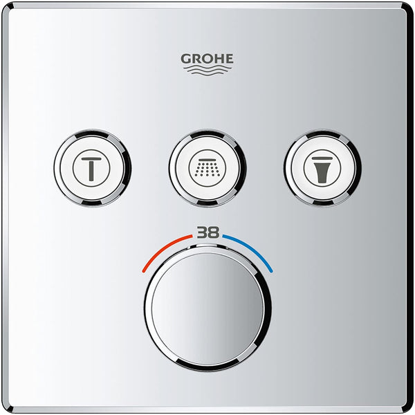 GROHE Grohtherm SmartControl Thermostat with three shut-off valves, colour: chrome - 29126000