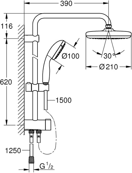 Grohe Tempesta Cosmopolitan 210.