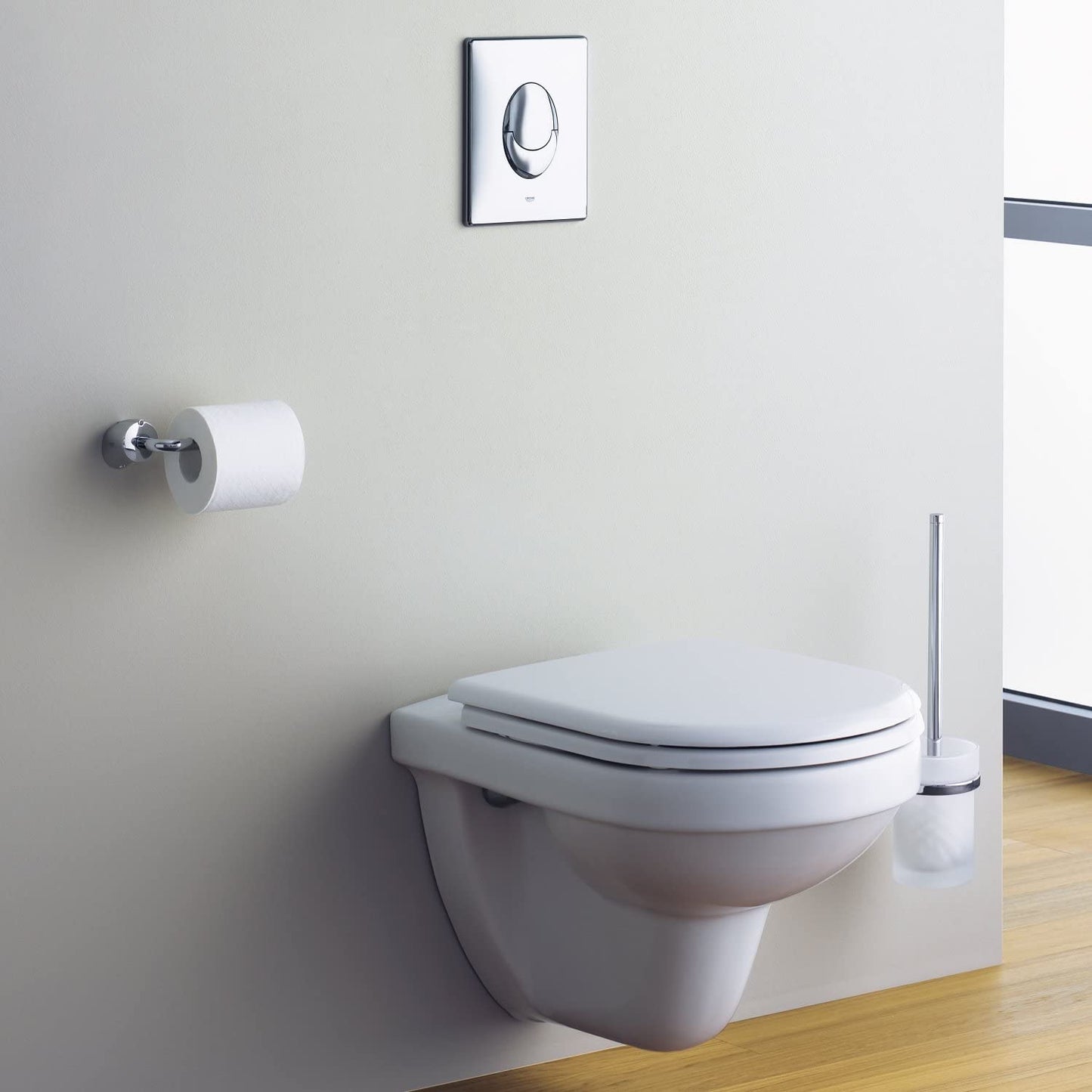 GROHE 38536001 Rapid Sl 2-in-1 Set for Wall-Hung Toilet, 1.13 m, Wall Brackets
