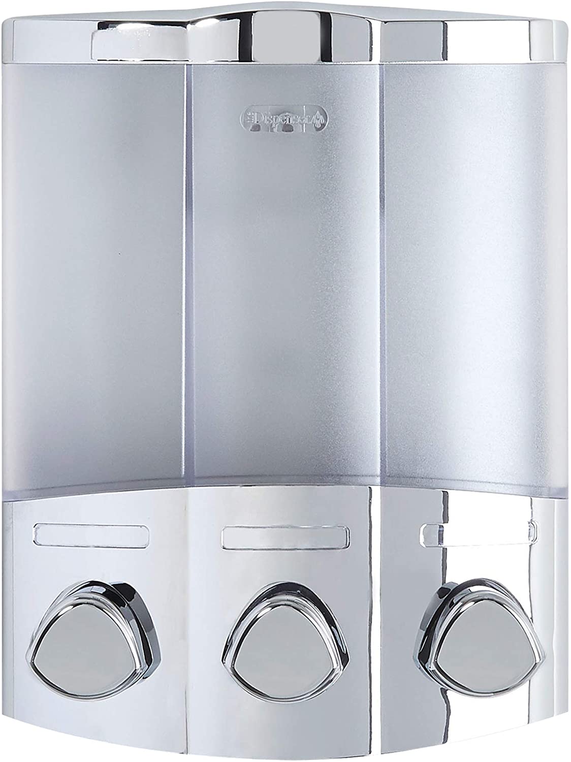 Aviva Euro Series TRIO Three Chamber Soap and Shower Dispenser, Chrome