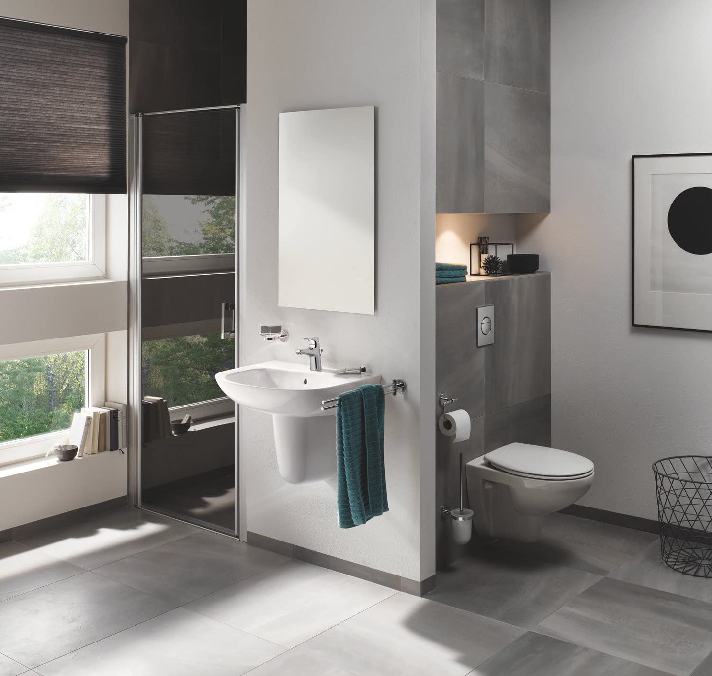 Grohe Bau Cosmopolitan Toilet Brush Holder, 40463001 - chrome
