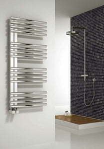 Reina Adora Polished Stainless Steel Designer Radiator | 800 x 500 | RNS-ADR5080