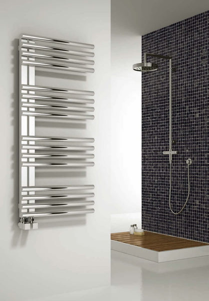 Reina Adora Polished Stainless Steel Designer Radiator | 800 x 500 | RNS-ADR5080