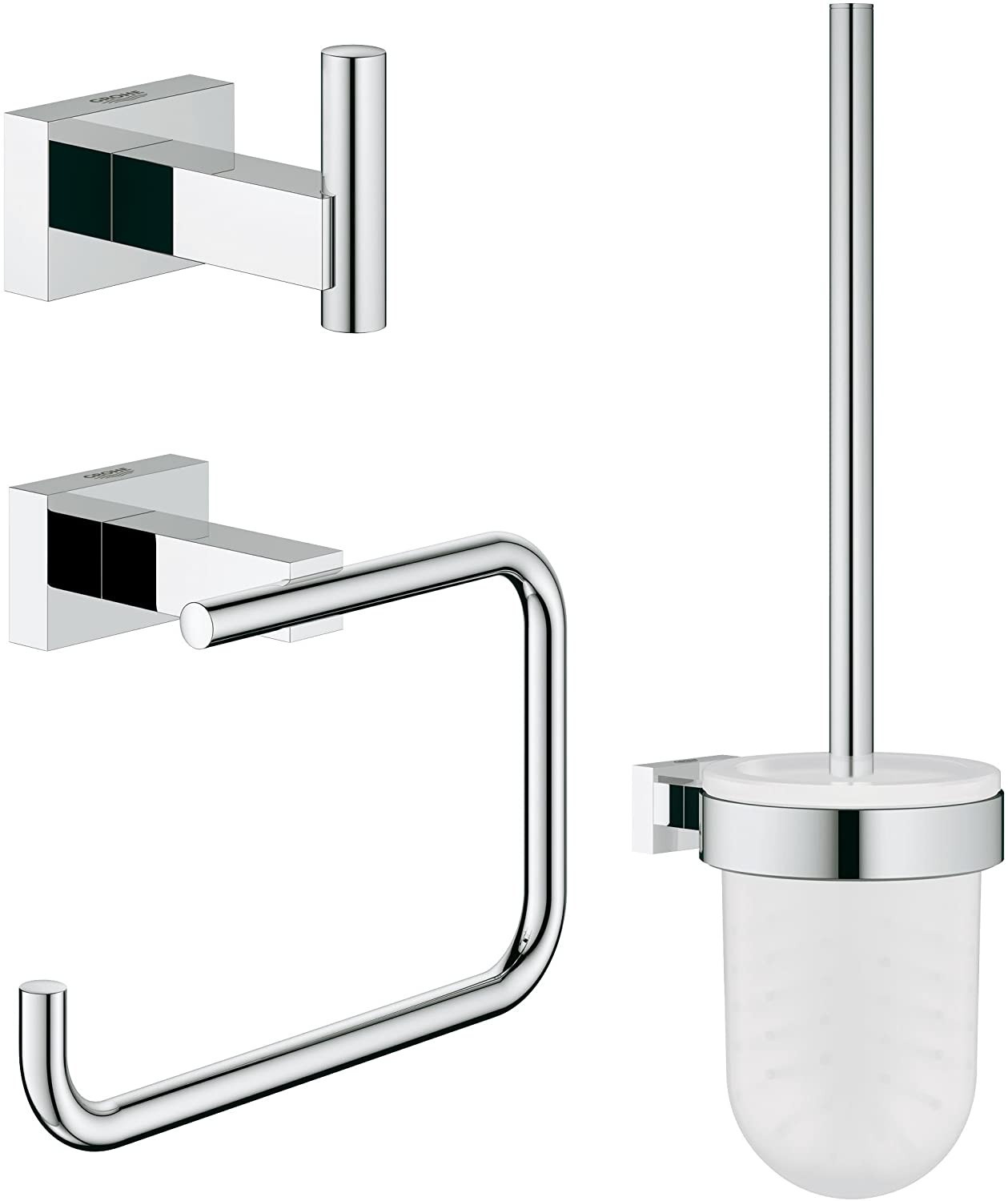 GROHE Essentials Set of Accessories-Silver