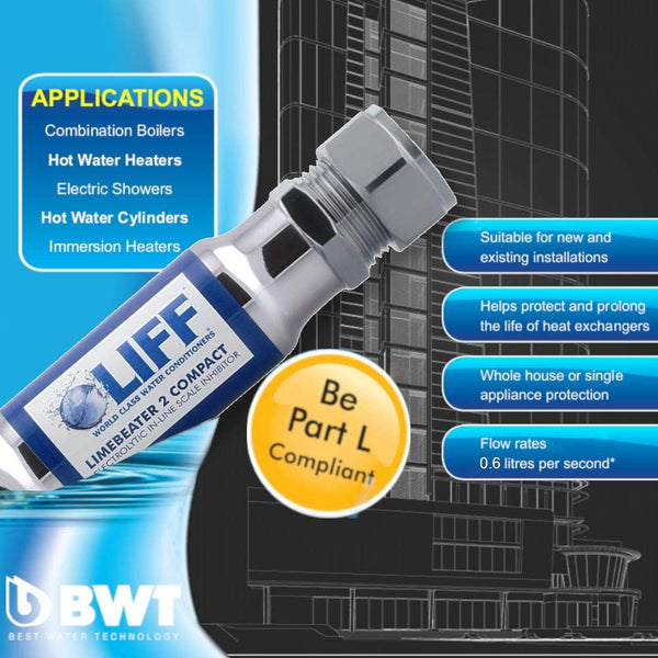 Liff Limebeater LBC2-22V2 Details This L Lime Beater Compression Electrolytic Scale Inhibitor, Chrome Finish