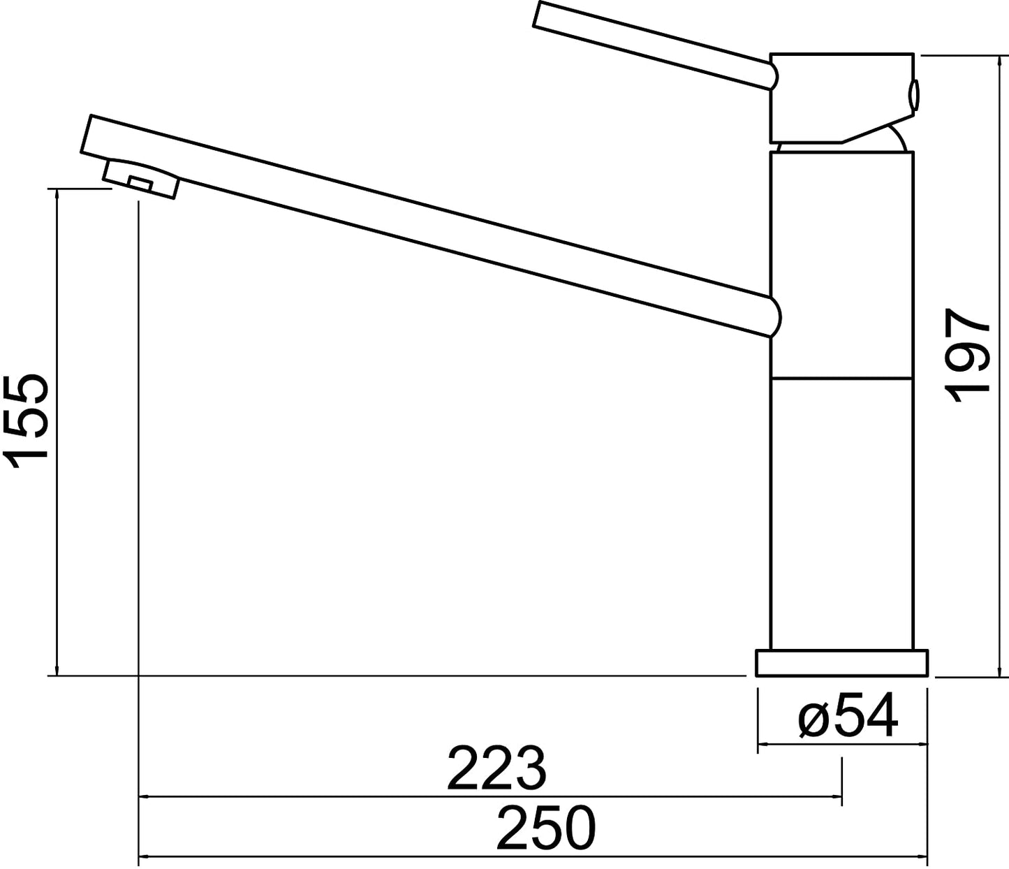Trisen Soren TK011 Single Lever Kitchen Sink Mixer