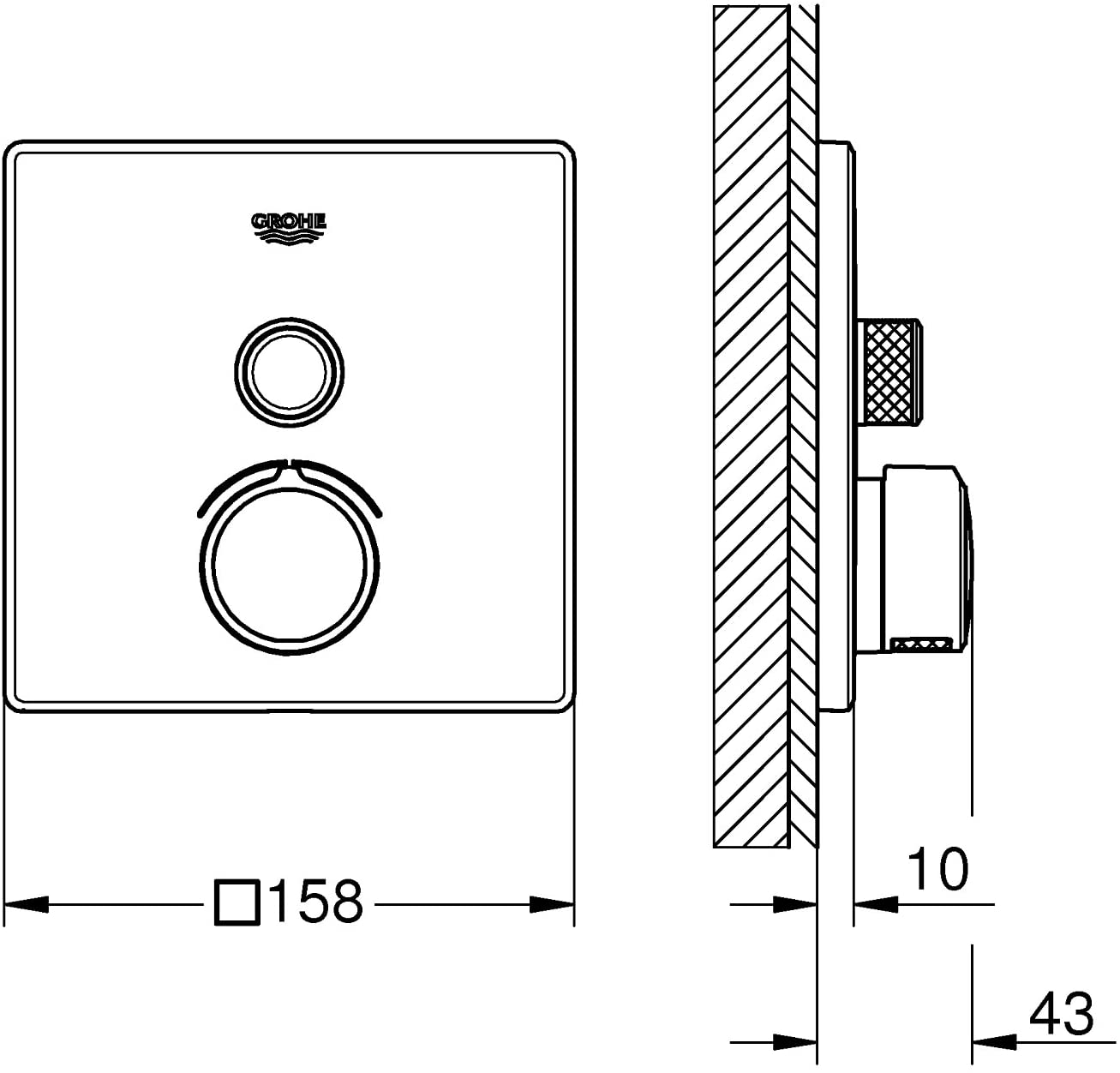 Grohe Smartcontrol | Shower and Shower Systems - Flush-Mounted Mixer Tap