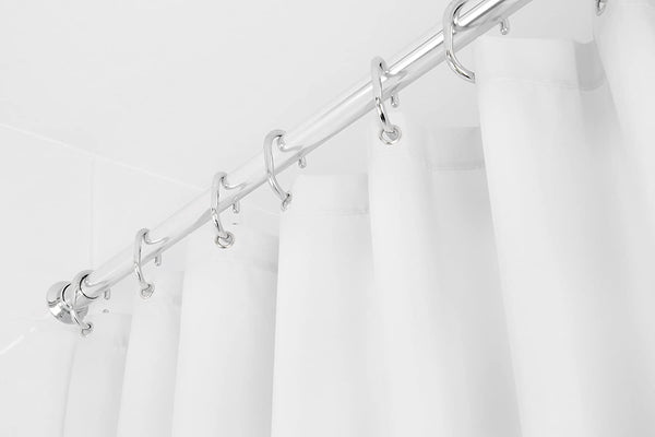 Croydex Stripe Water-Resistant Textile Curtain