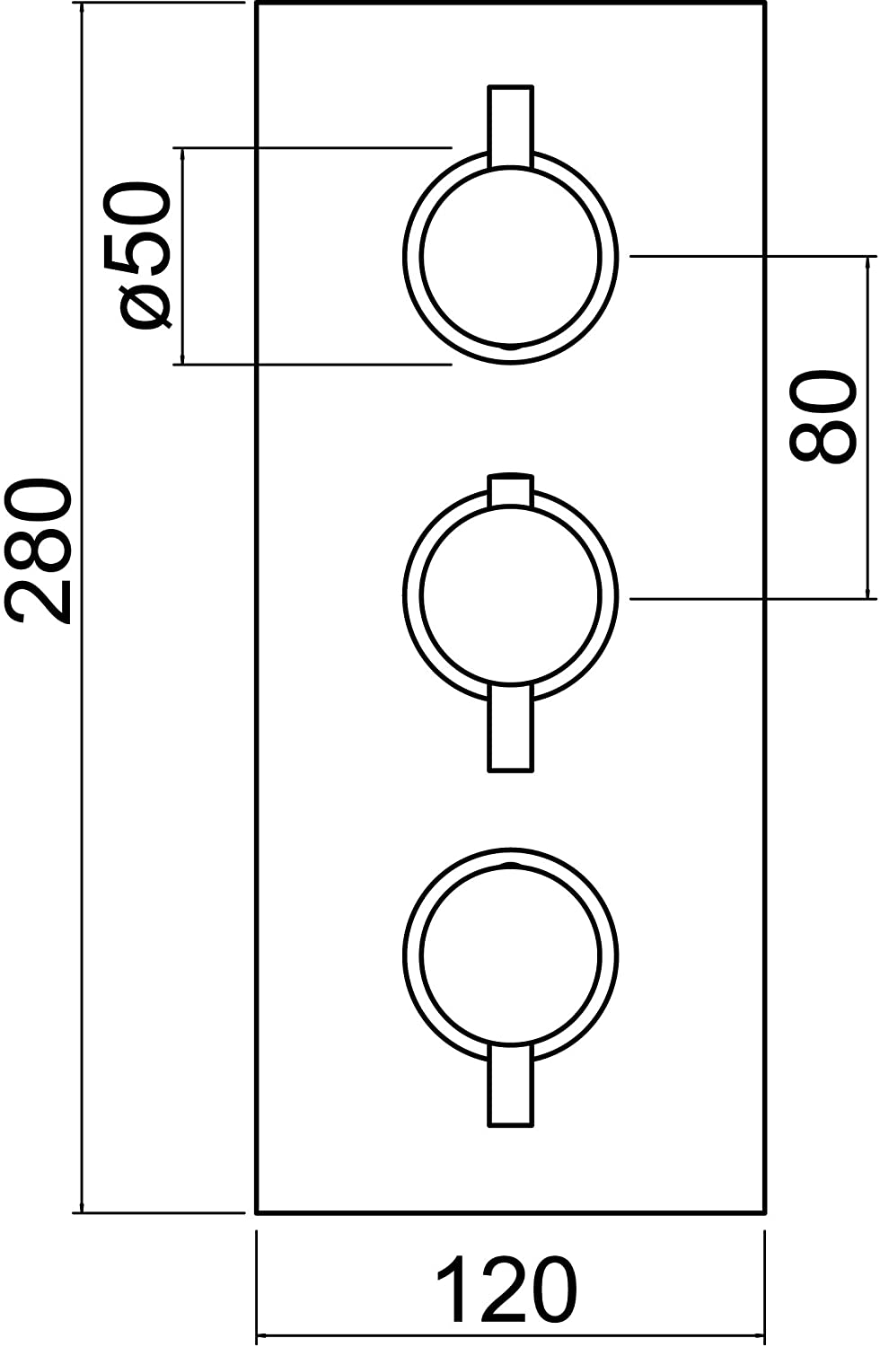 Trisen Nalor TSS005 Concealed Thermostatic Shower Kit