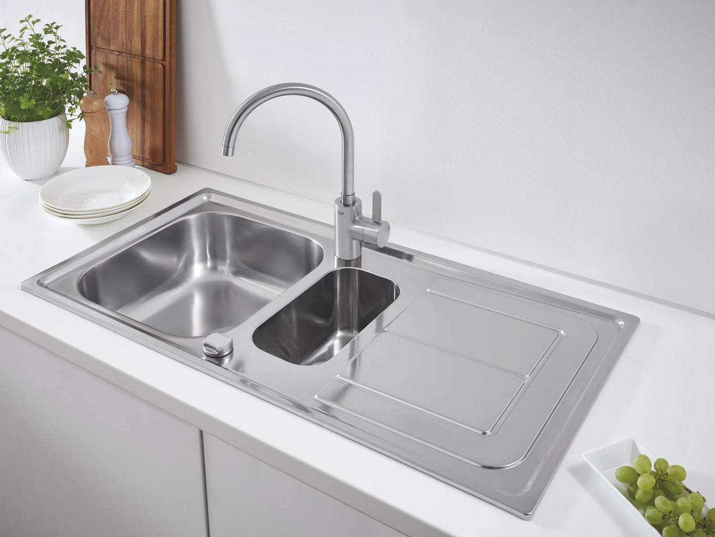 GROHE 31564SD0 | K300 Sink 1.5 bowl | Stainless Steel