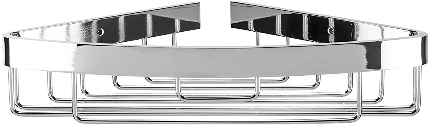 Croydex Aluminum Corner Bathroom Storage Basket Shower Caddy, Lifetime Rust Free Guarantee