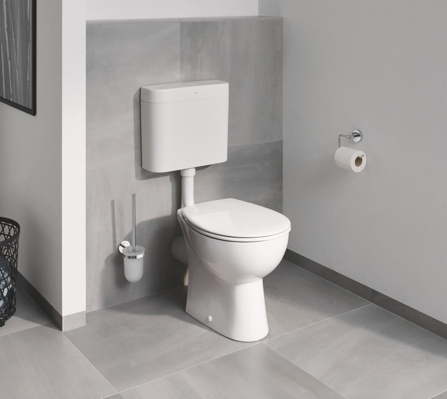 Grohe Bau Cosmopolitan Toilet Brush Holder, 40463001 - chrome