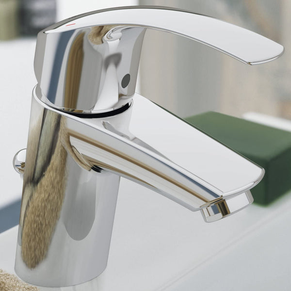 GROHE | Eurosmart Basin Tap with Pop-Up Waste Set and Universal Pressure