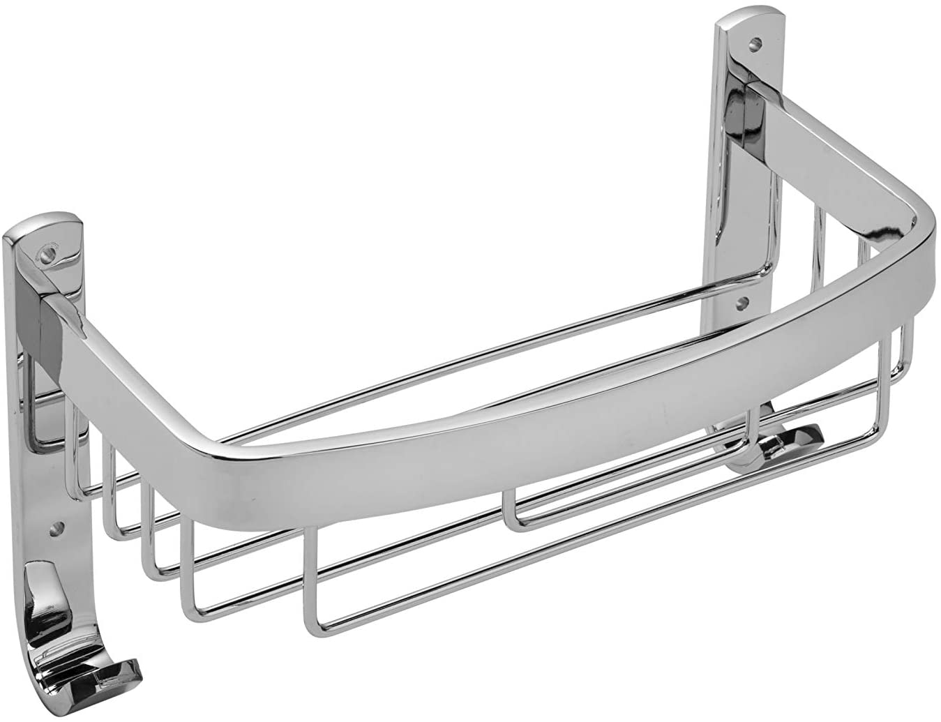 Croydex Aluminum Curved Bathroom Storage Basket Shower Caddy, Lifetime Rust Free Guarantee