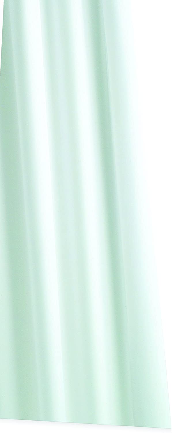 Croydex Professional Plain White Textile Shower Curtain