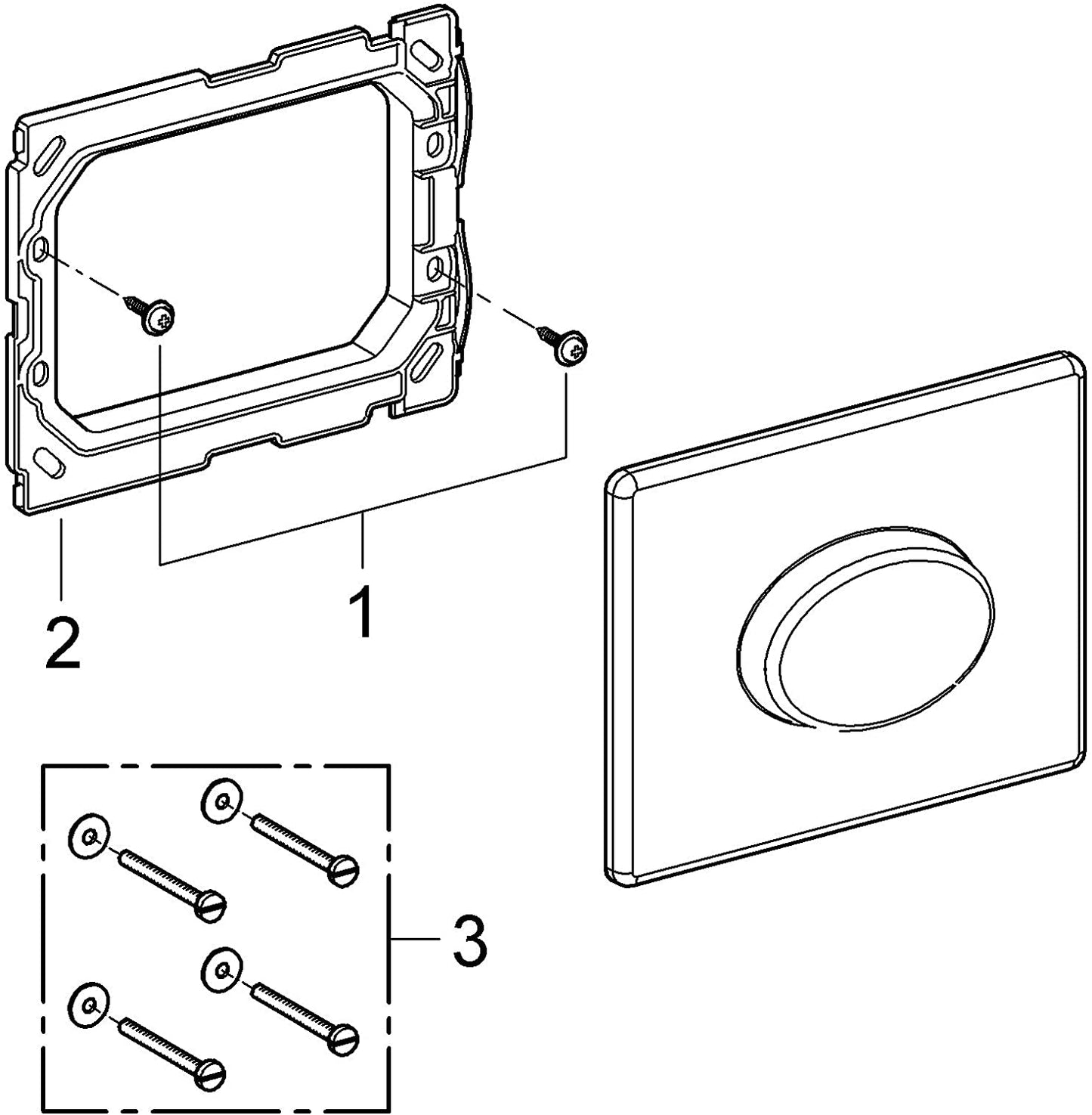 GROHE 38565000 | Skate Air WC Wall Plate
