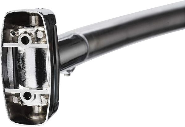 Croydex Stainless Steel Premium Extendable Telescopic Curved Rod, 1080 - 1850mm