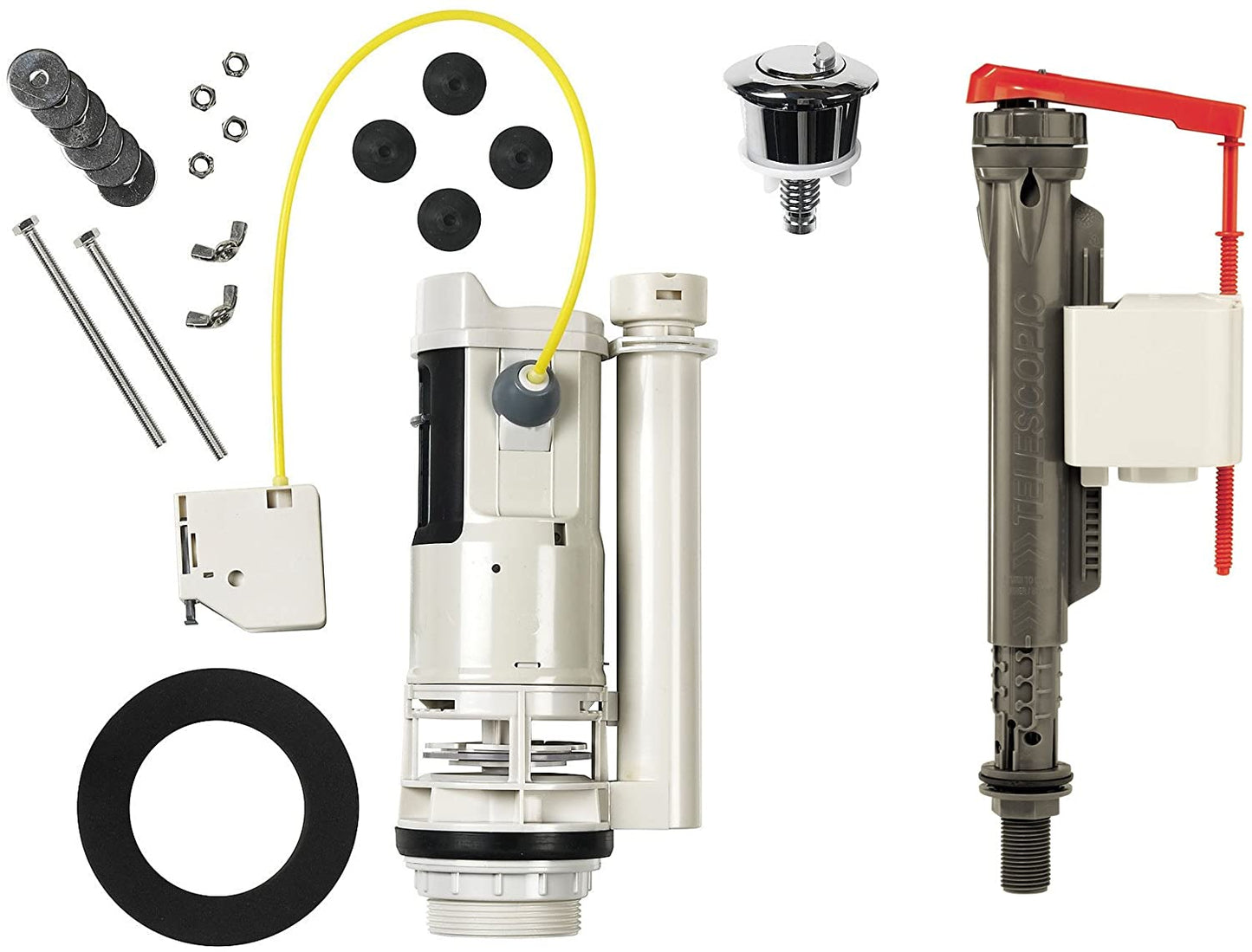 Derwent Macdee Kayla Cable Operated Dual Flush Valve Universal Bottom Entry Fitting Pack AV068