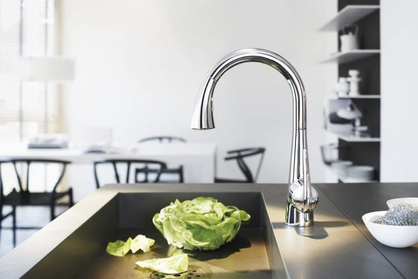 GROHE 30219001 | Zedra Touch Kitchen Tap | Pull-Down Shower Head | Chrome