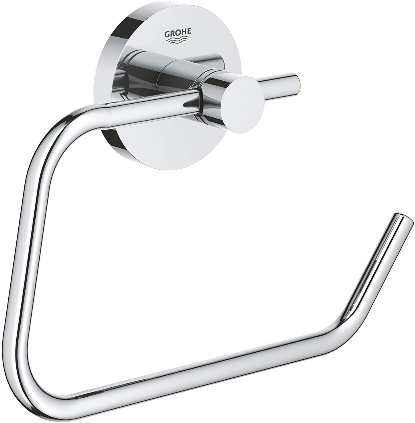 GROHE Essentials Paper Holder with Lid Silver