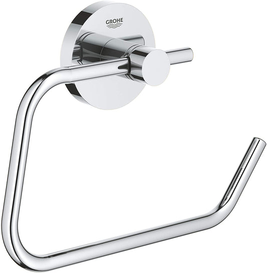 GROHE Essentials Paper Holder with Lid Silver