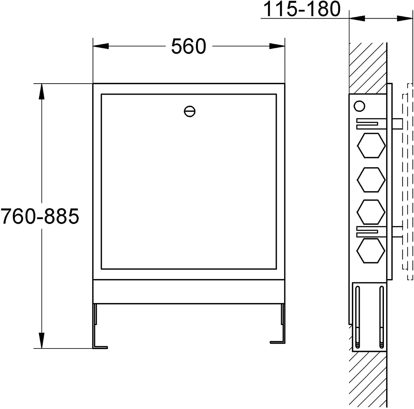 Grohe Wall-Mounted Module for F-Digital Controls Deluxe 36367000åÊ(German Import)