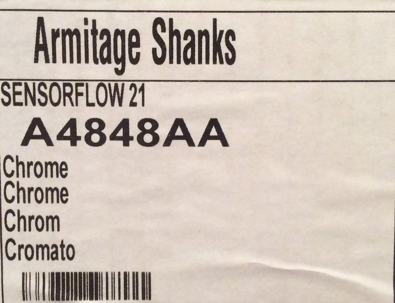 SENSORFLOW 21 Armitage Shanks A4848AA Compact Chrome Battery Operated Non-touch Panel Spout Tap *NEW*