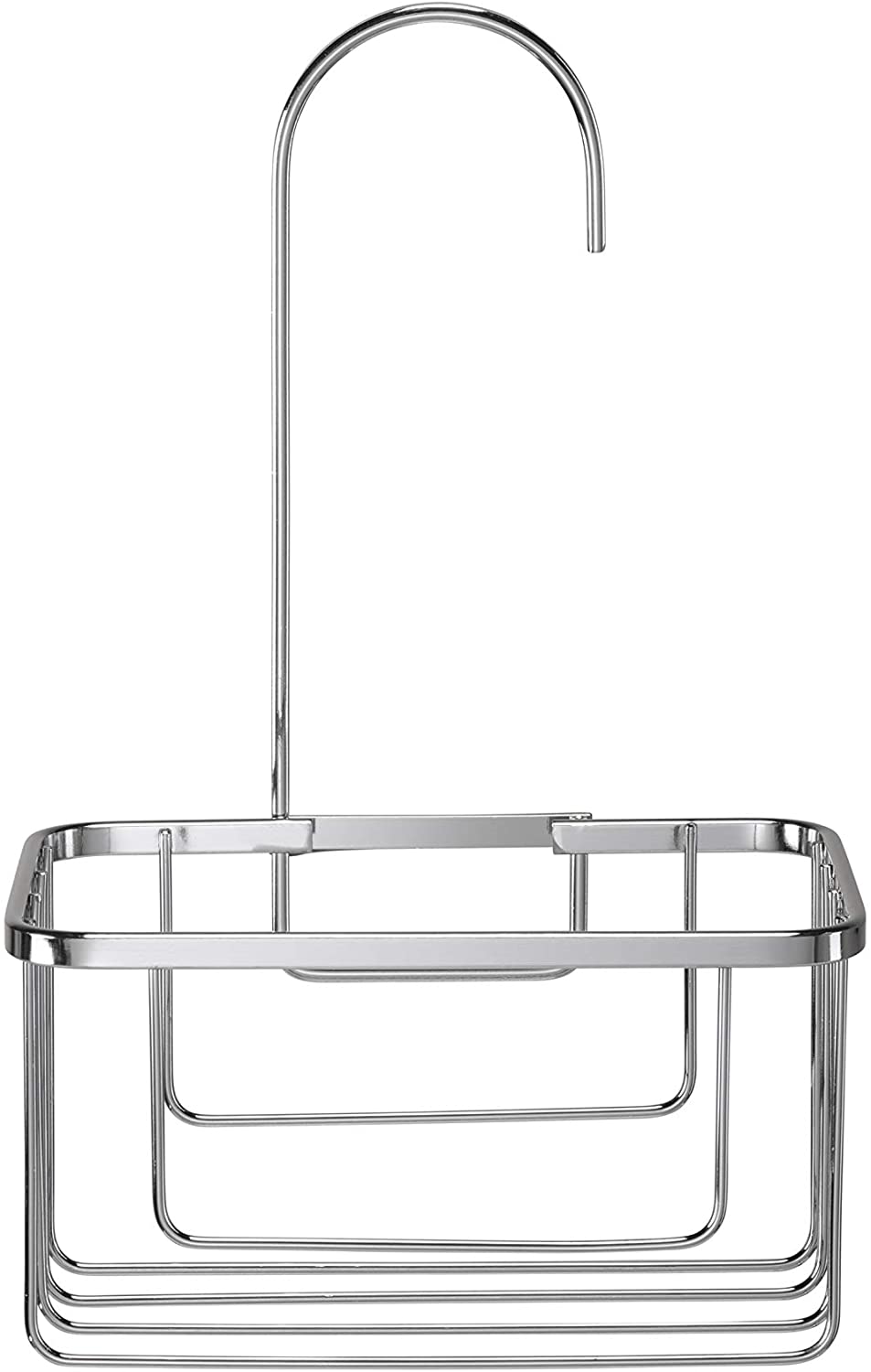 Croydex Chrome Shower Riser Rail Hook Over Caddy Basket, 5 Year Rust Free Guarantee